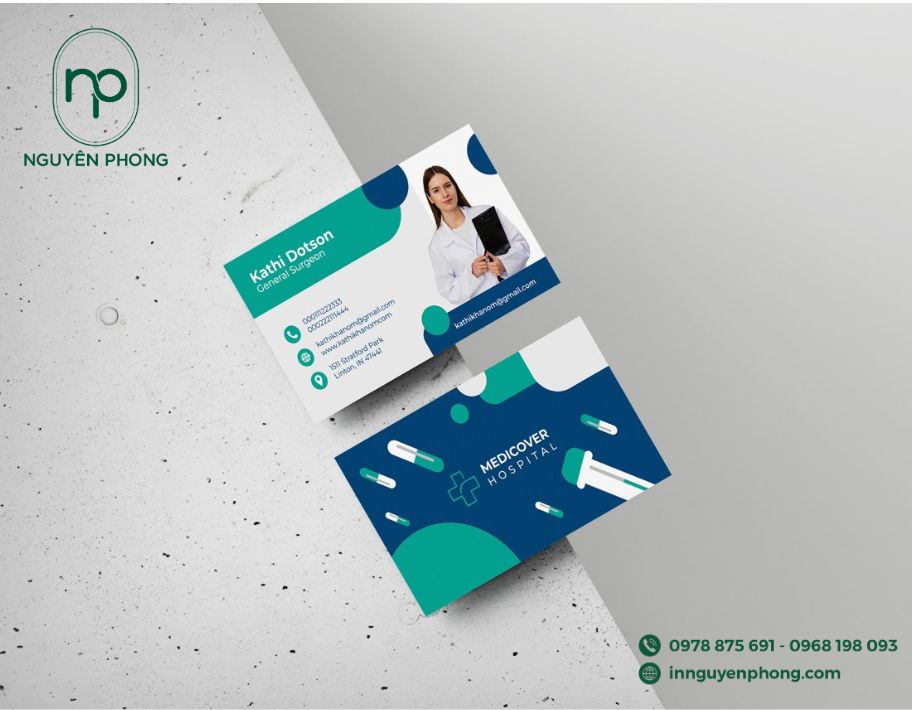 Mẫu card visit bác sĩ cá nhân